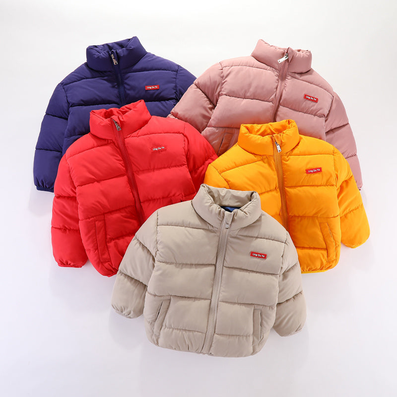 Cotton-Filled Puff Coat for Boys and Girls