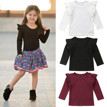 Girls Cotton Long Sleeve T-shirt