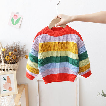 Loose Striped Knitted Pullover